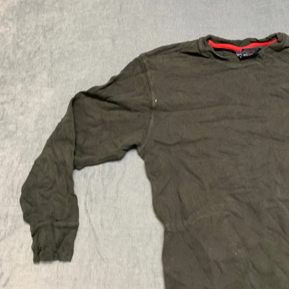 Polo Ralph Lauren Shirt Mens Large Black Thermal Waffle Knitted Sleepwear